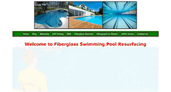 Desktop Screenshot of fiberglassswimmingpoolresurfacing.com